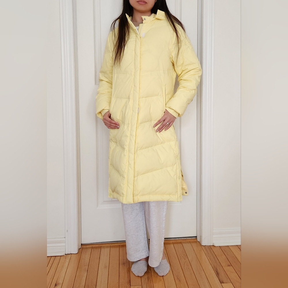 NWOT Yellow down coat